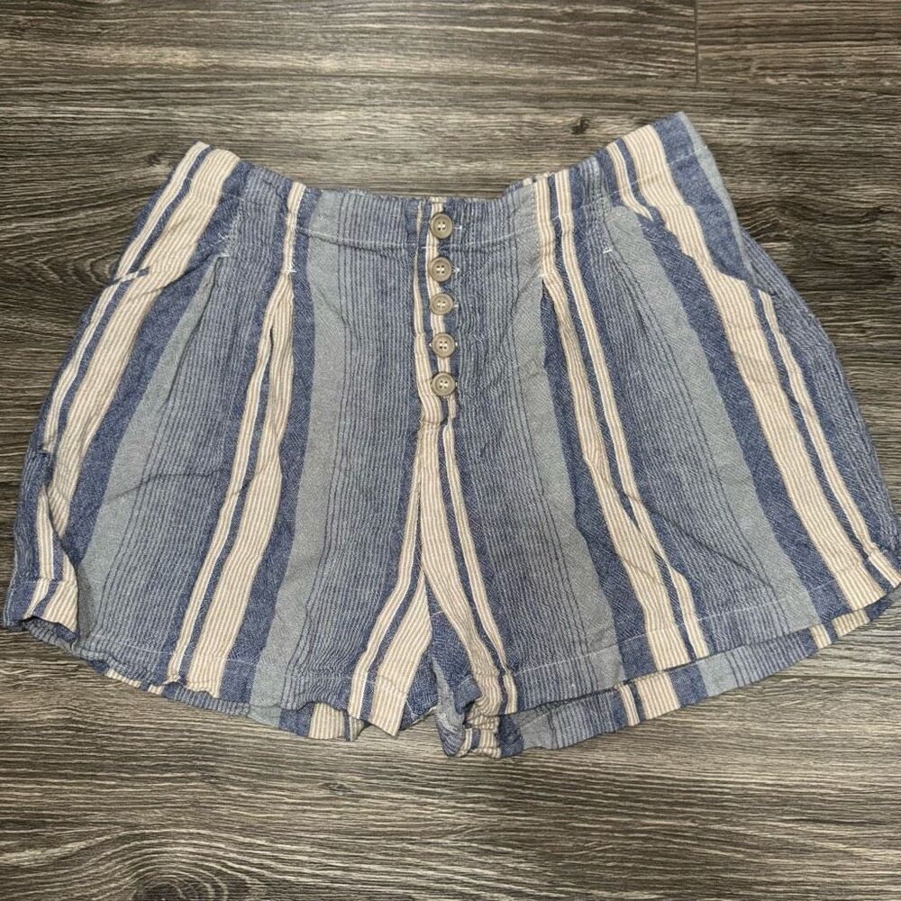 Indigo Rein Striped Short Color Blue Size Medium